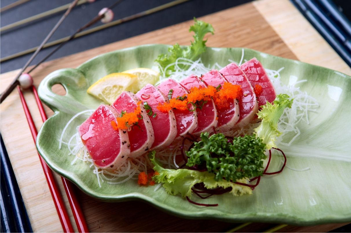 Order Seared Tuna Sashimi food online from Love Sushi store, Bakersfield on bringmethat.com