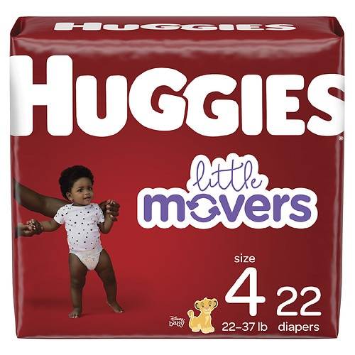 Order Huggies Little Movers Baby Diapers Size 4 - 22.0 ea food online from Walgreens store, COLCHESTER on bringmethat.com