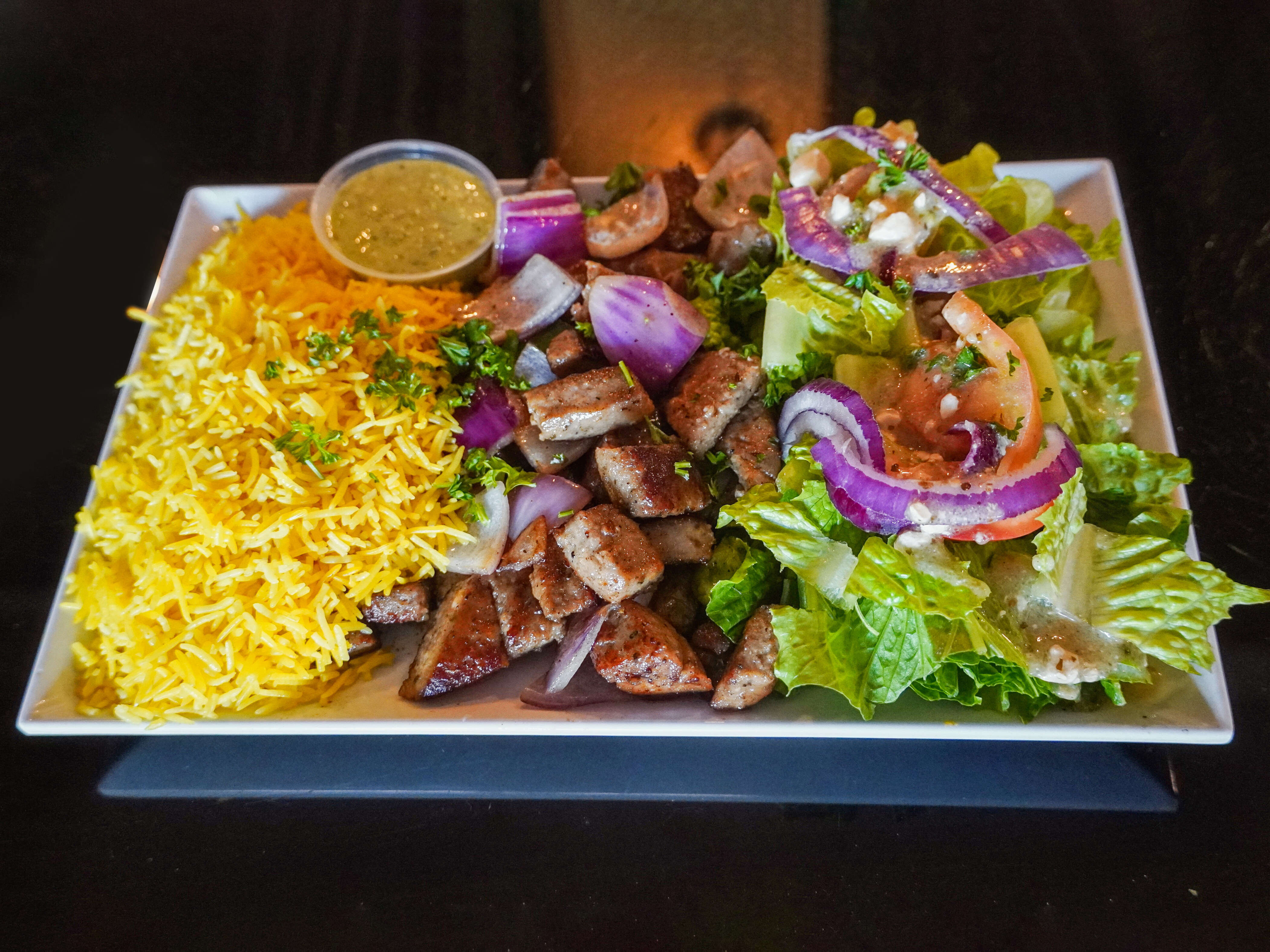 Order Gyro Plate food online from Haifa Restaurant store, New Orleans on bringmethat.com