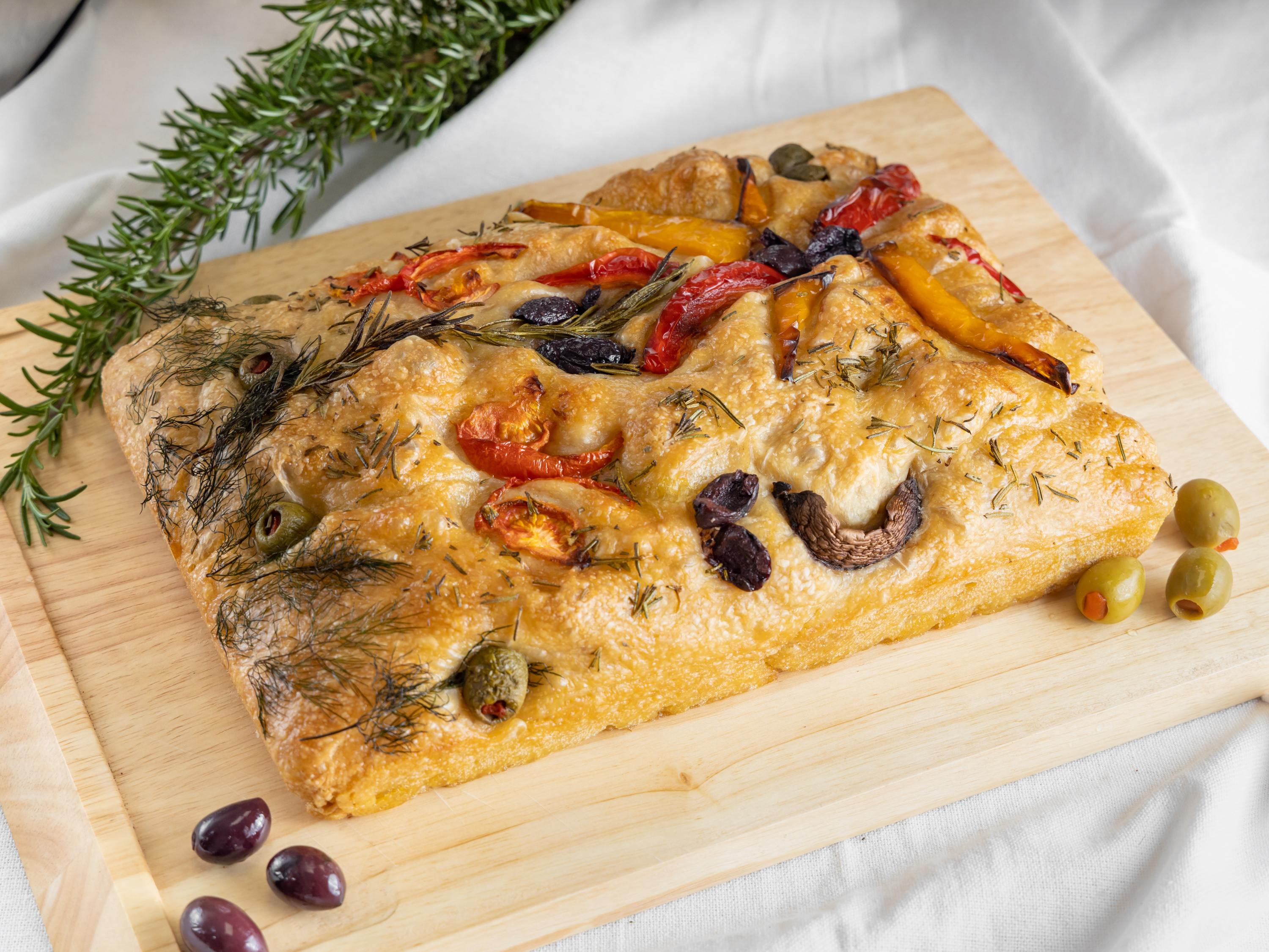 Order Focaccia Family Size  food online from Ebika Kitchen store, Los Angeles on bringmethat.com