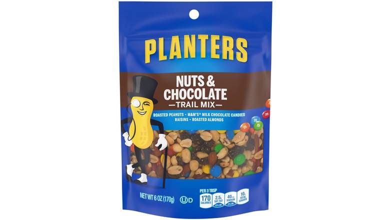 Order Planters Nuts & Chocolate Trail Mix  6 oz food online from Valero Food Mart store, Murrayville on bringmethat.com
