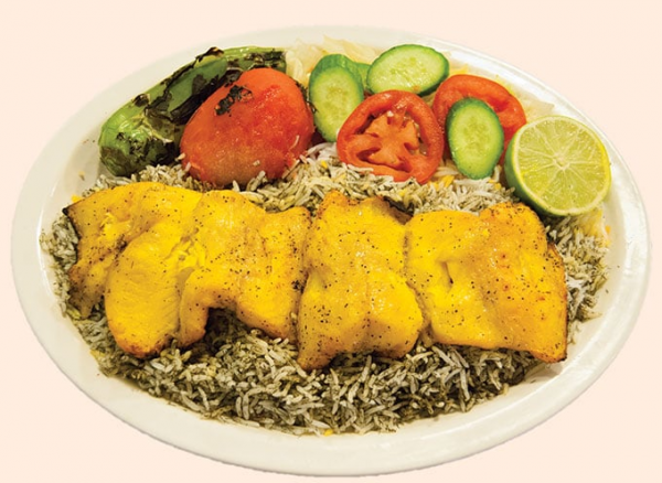 Order 9. White Fish Kabob food online from Kabab and More store, Los Angeles on bringmethat.com