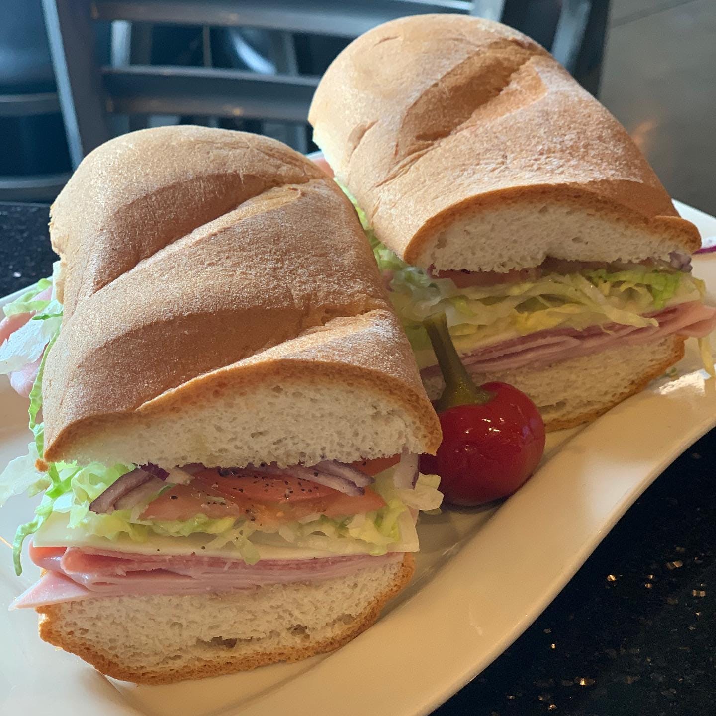 Order Ham, Salami & Provolone Sandwich - Sandwich food online from The Godfather Of Parsippany store, Parsippany Troy Hills on bringmethat.com
