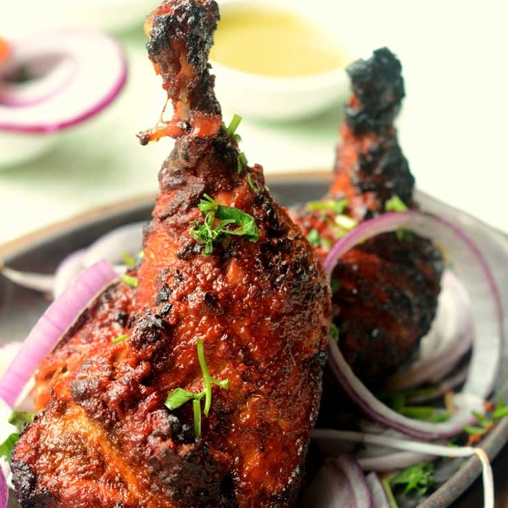 Order Tandoori Chicken (Full) food online from Bawarchi Biryanis store, Ashburn on bringmethat.com