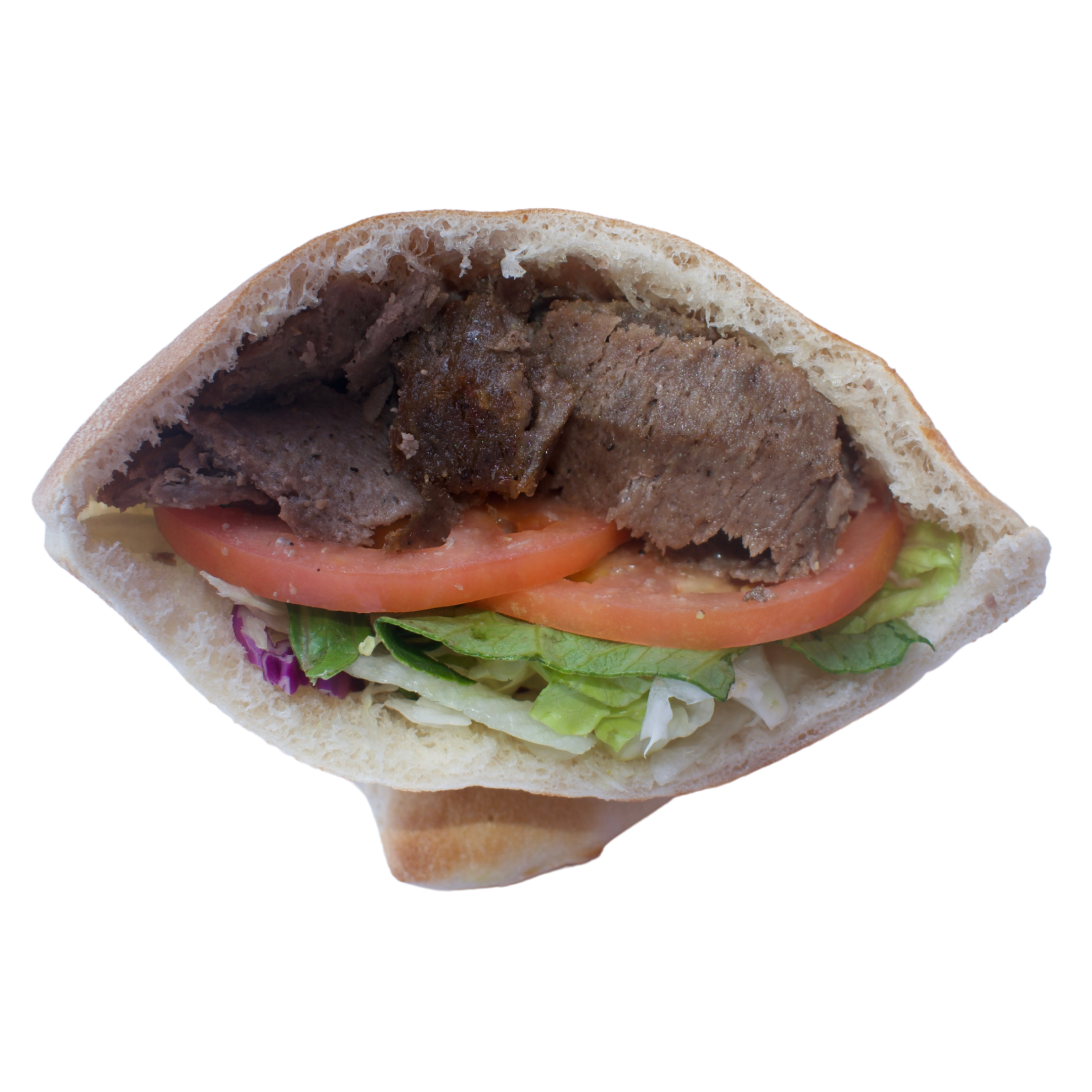 Order Beef Shawarma Sandwich food online from Pita Inn store, Des Plaines on bringmethat.com