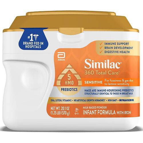Order Similac 360 Total Care Sensitive Infant Formula Powder - 20.1 oz food online from Walgreens store, San Antonio on bringmethat.com
