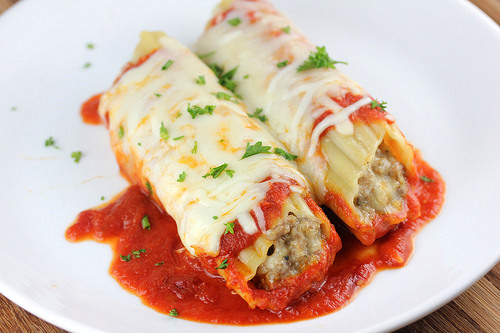 Order 76. Manicotti Dinner food online from Sal's NY Pizza store, Newport News on bringmethat.com