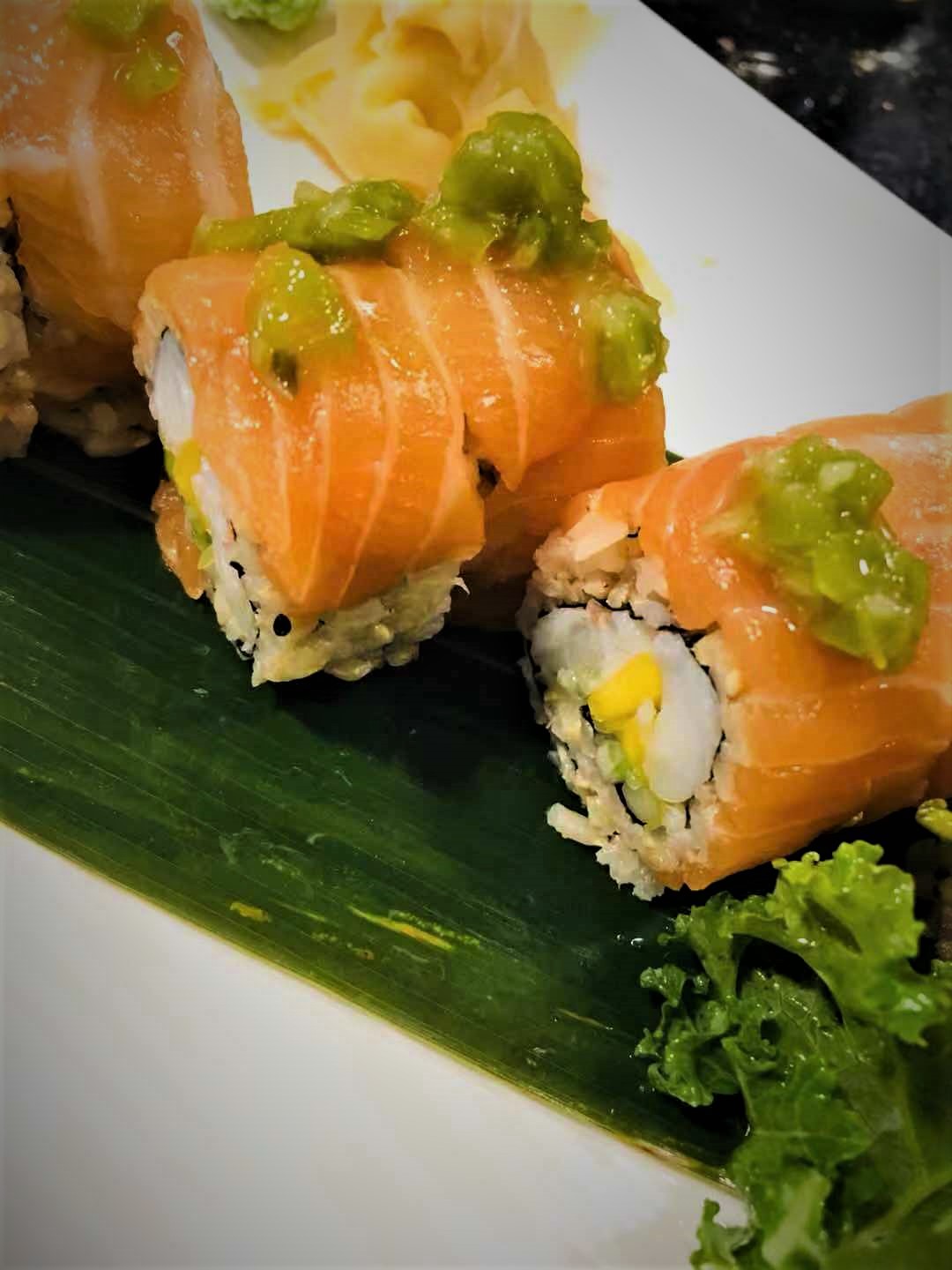 Order Temptation Roll food online from Bluefin Sushi store, Denville on bringmethat.com