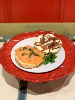 Order Bagel Lox food online from Our Recipes Cafe & Catering store, Arbutus on bringmethat.com