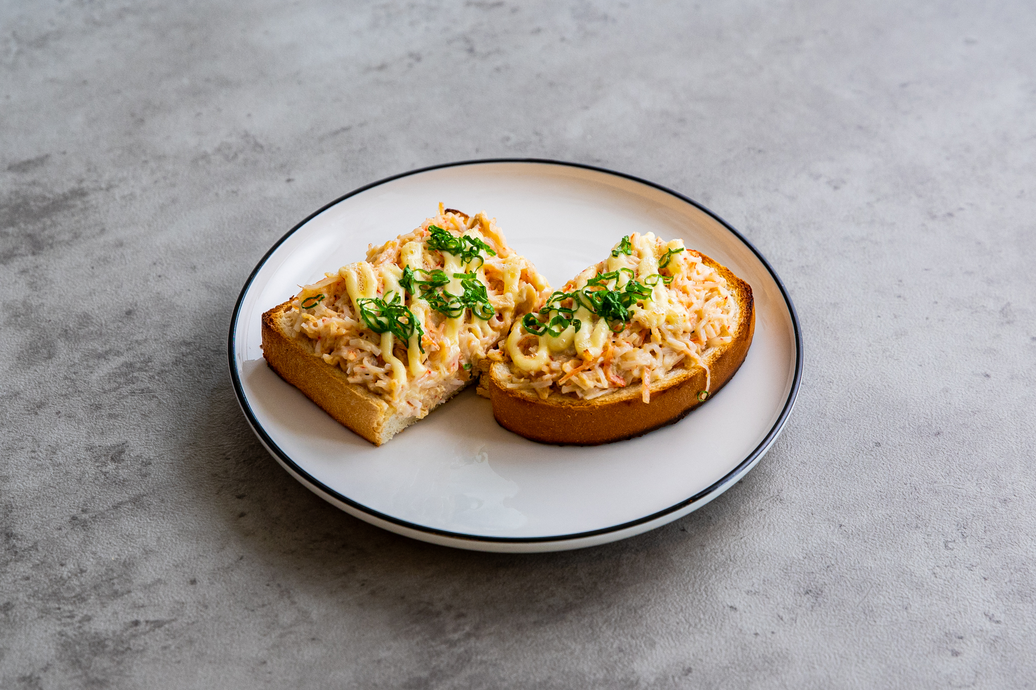 Order Tuna and Crab Salad Toast food online from Kcm store, Grand Rapids on bringmethat.com