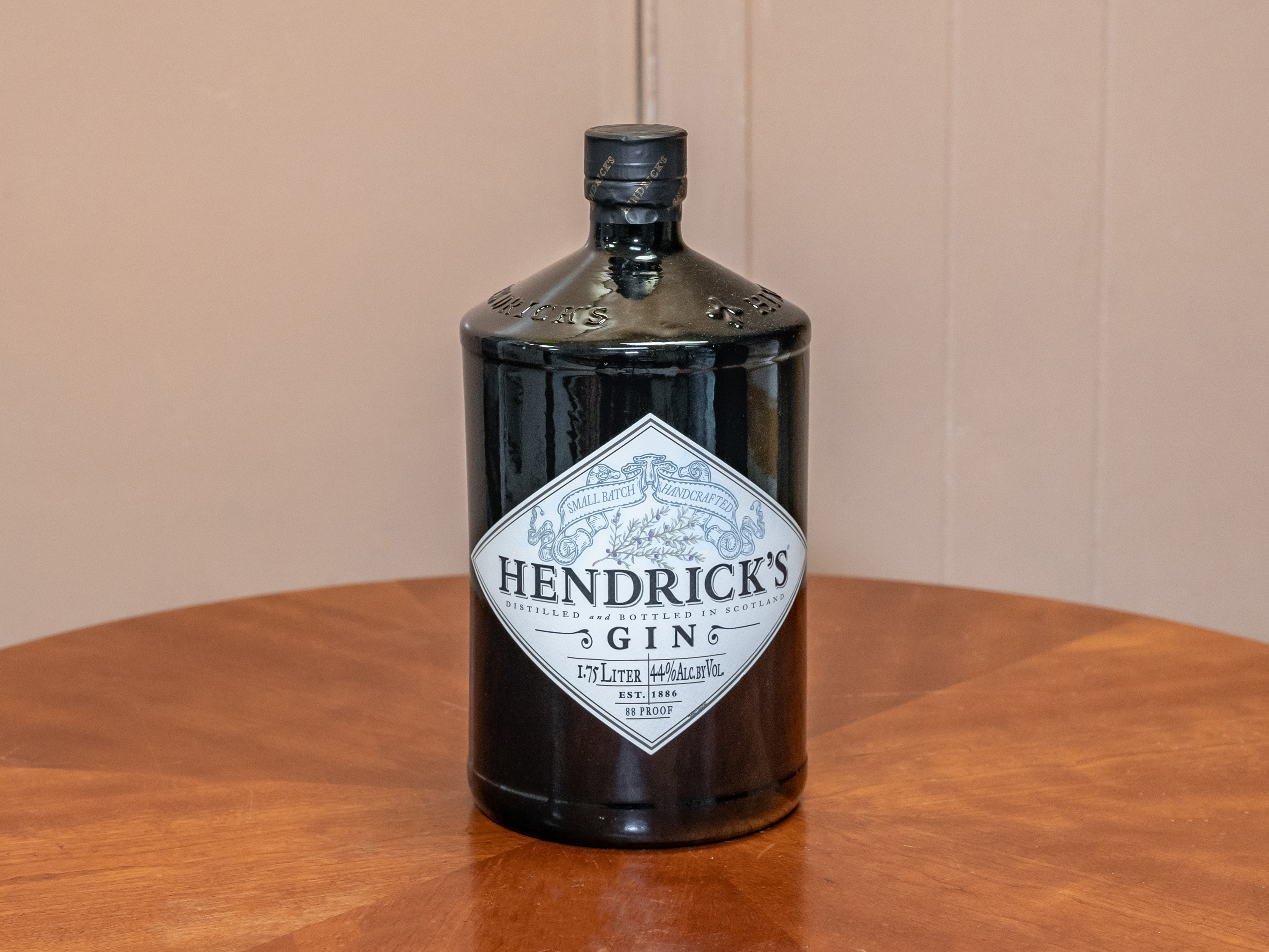Order HENDRICK,S GIN 1.75 LITER  food online from Jose's Wines & Liquors store, Valley Cottage on bringmethat.com