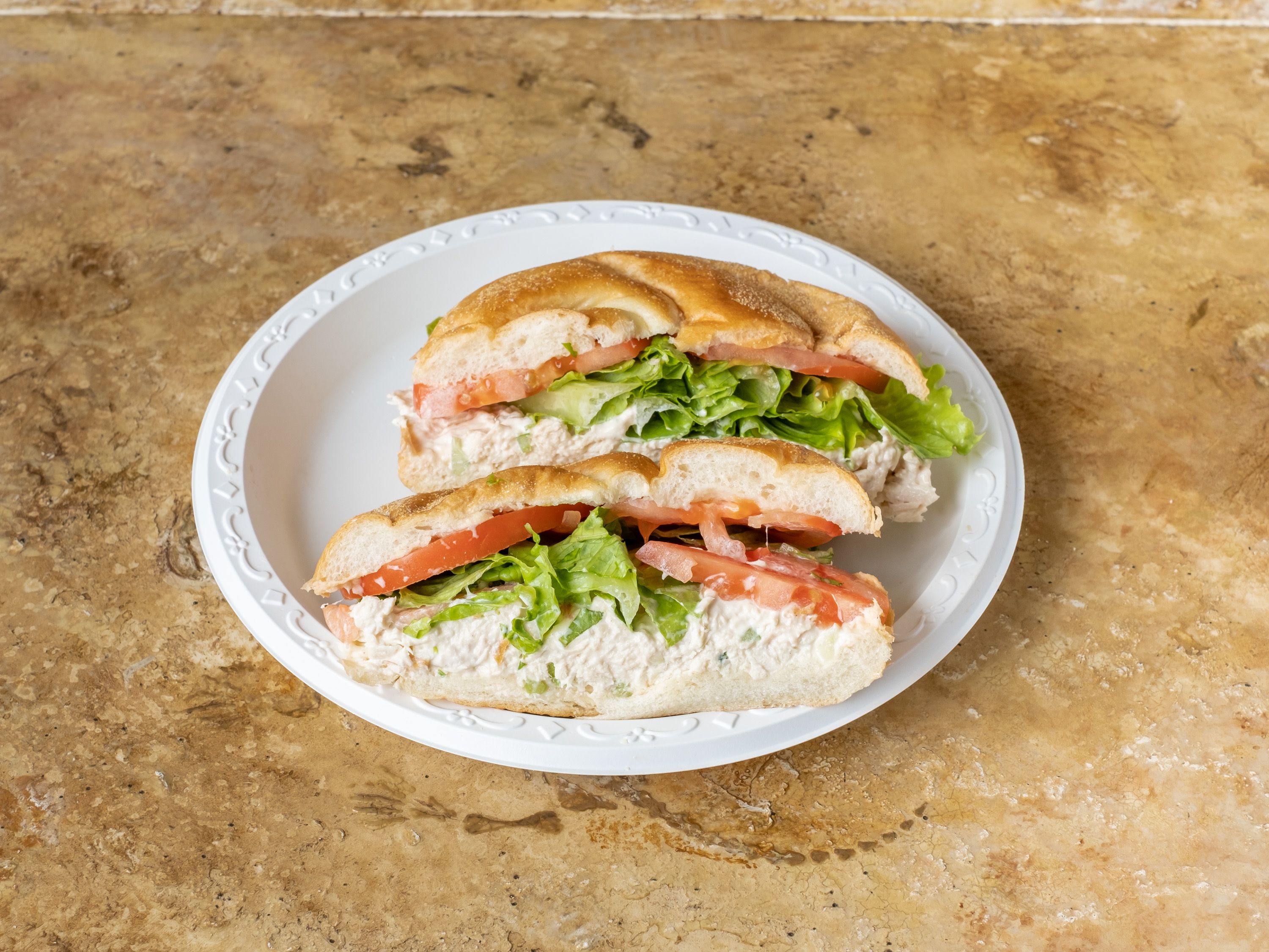 Order  34. Chicken Salad Sandwich food online from Goldberg Famous Bagels store, Katonah on bringmethat.com