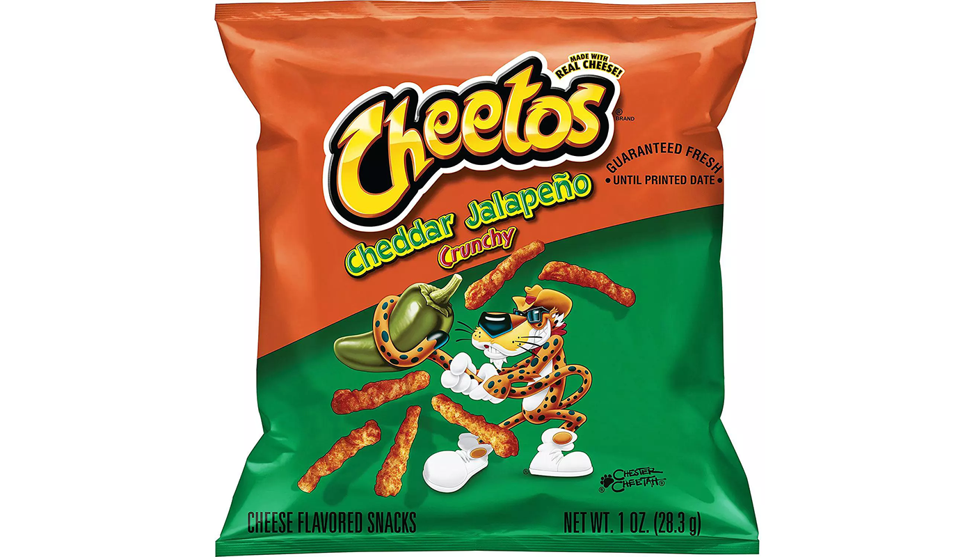 Order CHEETOS® Crunchy Cheddar Jalapeño Cheese Flavored Snacks (2 oz) food online from Neomunch store, Warren on bringmethat.com