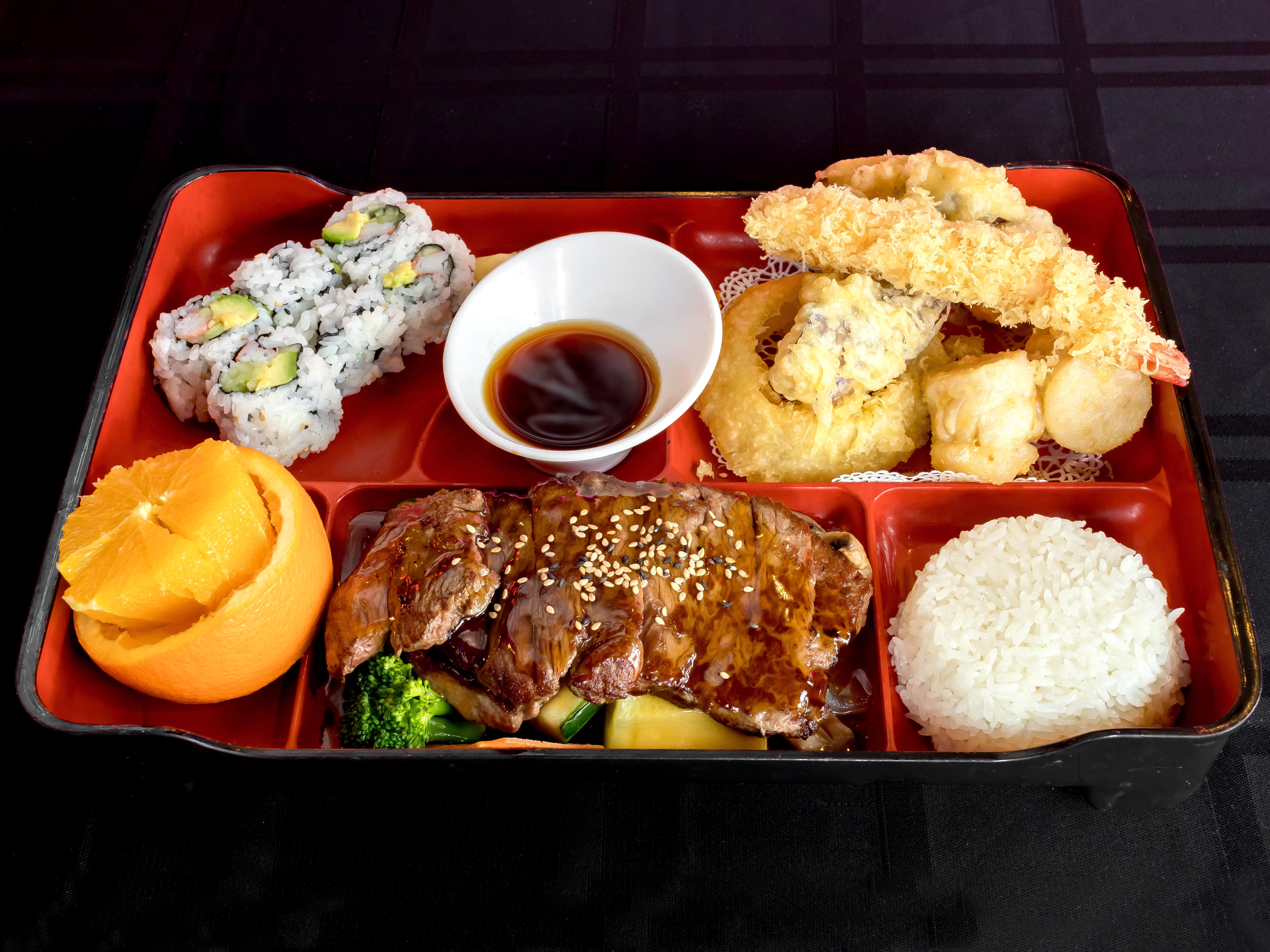 Order Steak Teriyaki Dinner Bento Box food online from Ochatto store, Philadelphia on bringmethat.com