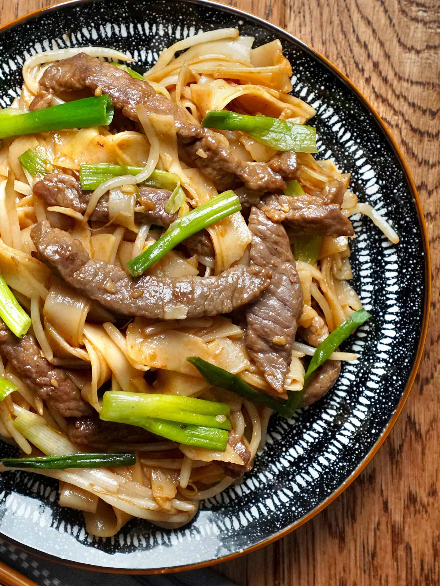 Order 50. Beef Chow Fun food online from Profit Chinese Restaurant Ii store, New York on bringmethat.com
