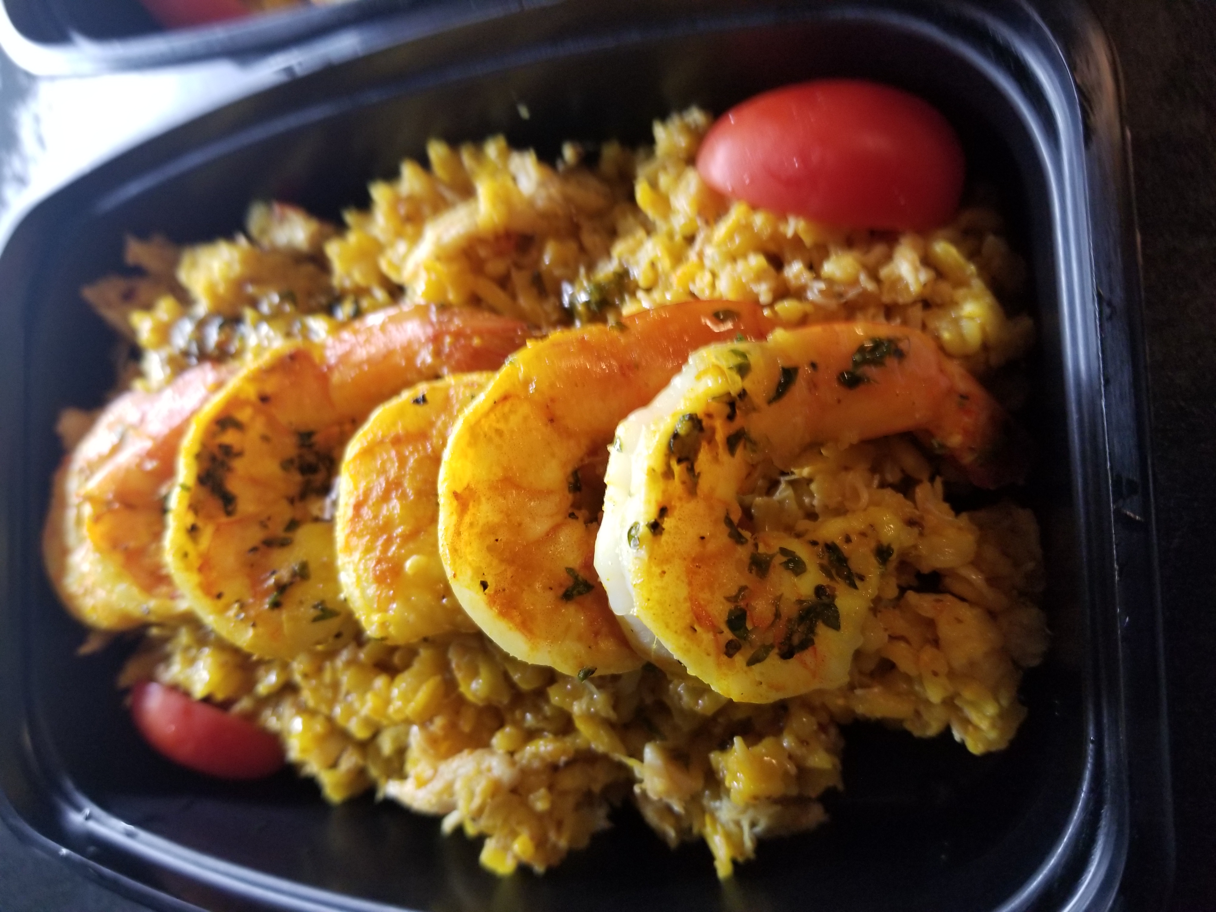 Order Shrimp & Seafood Rice food online from Round the way Eatery llc. store, Charlotte on bringmethat.com