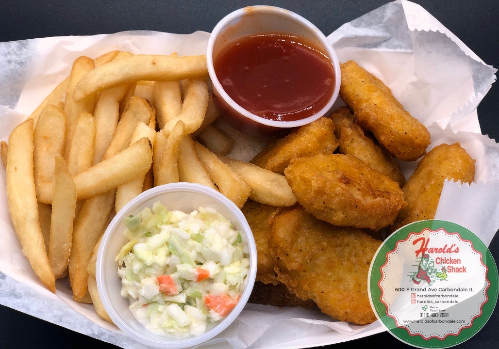 Order 6pc Nugget w/ Fries food online from Harolds Chicken store, Carbondale on bringmethat.com