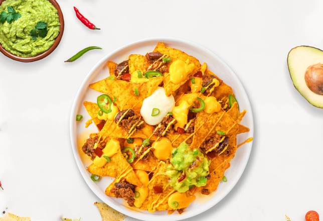 Order Nacho O'cluck food online from Queso Palace store, San Francisc on bringmethat.com