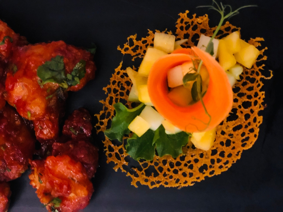 Order Lasuni Gobi food online from Coromandel Cuisine of India store, Orange on bringmethat.com