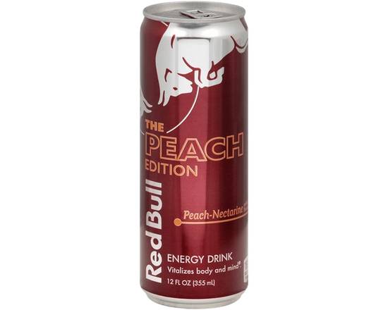Order Red Bull Peach Edition 12oz food online from Chevron Extramile store, Los Angeles on bringmethat.com