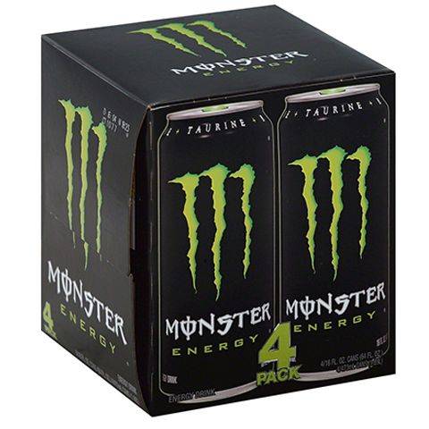 Order Monster Energy 4 Pack 16oz food online from Speedway store, Yorkville on bringmethat.com