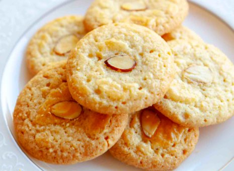 Order 602. 12 Almond Cookies food online from China Kitchen store, Anaheim on bringmethat.com