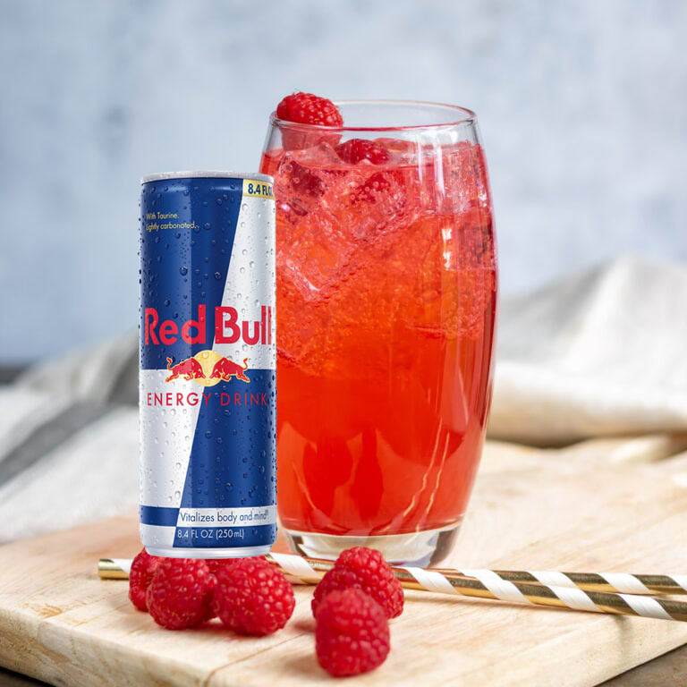 Order Raspberry Red Bull Tea food online from Soup Kettle Grill store, Meridian on bringmethat.com