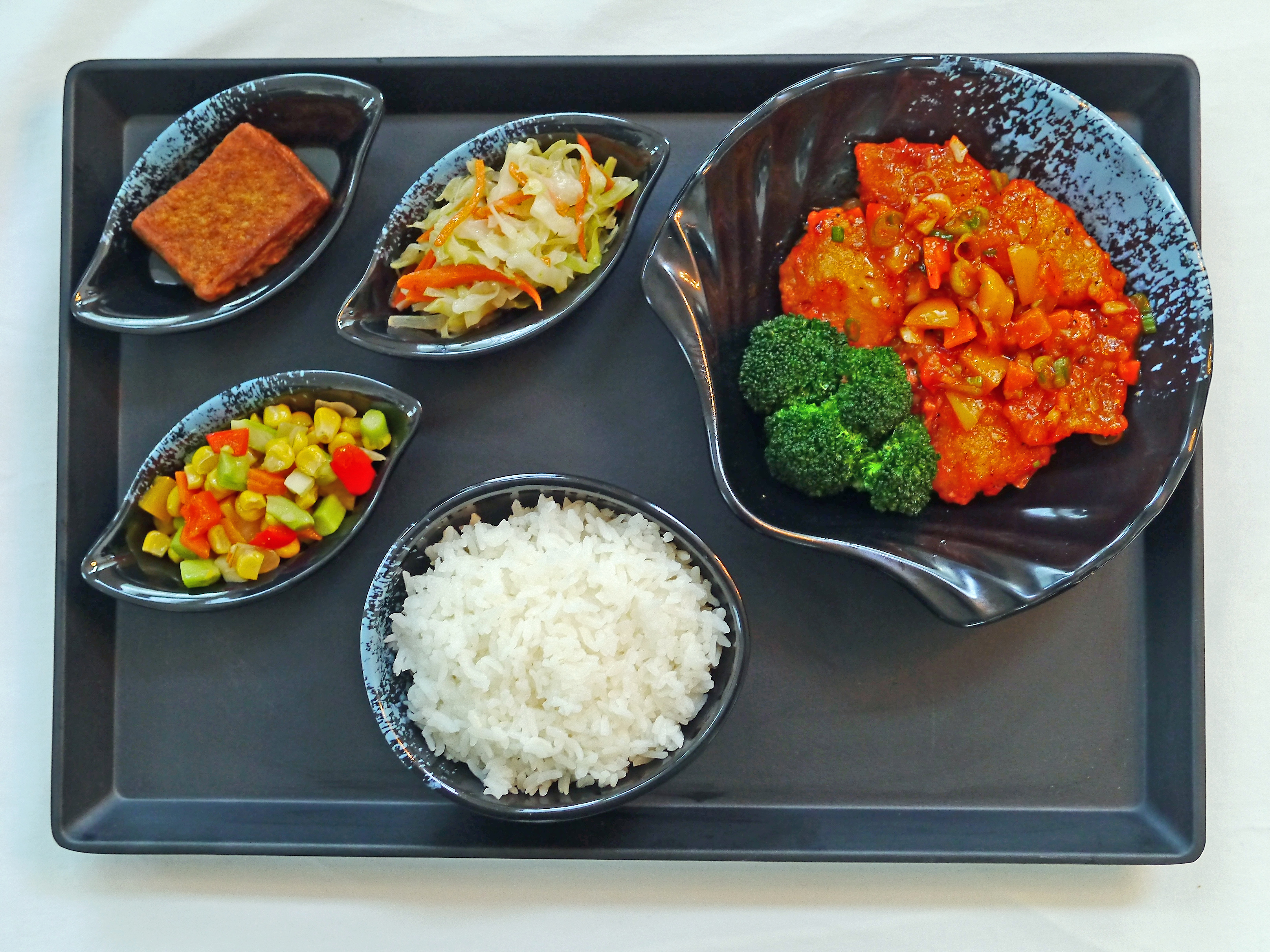 Order 14. Fish with Chef Special Spicy Sauce Bento 豆瓣魚飯 food online from BD Cafe store, Chino on bringmethat.com