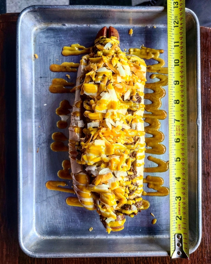 Order TX Chili Dog food online from Horn Dogs store, Houston on bringmethat.com