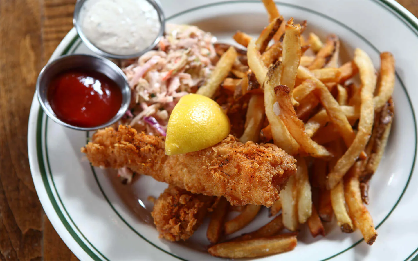 Order Fish and Chips food online from Salt Factory store, Alpharetta on bringmethat.com