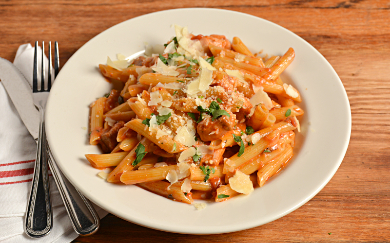 Order Pasta with Salmon food online from Cinelli's Pizza store, Franklin Square on bringmethat.com