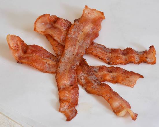 Order Side of Bacon (4 pieces) food online from Egghead Breakfast Burritos store, Winterville on bringmethat.com