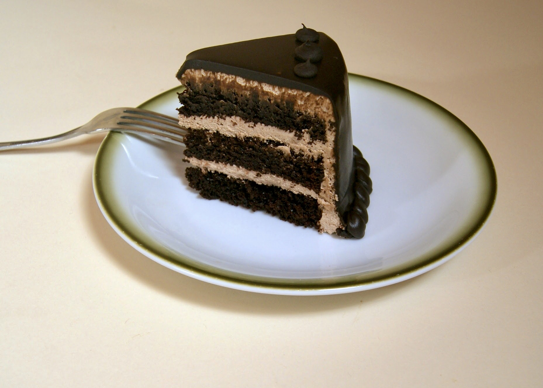 Order Chocolate Ganache Slice food online from Lutz Cafe & Pastry Shop store, CHICAGO on bringmethat.com