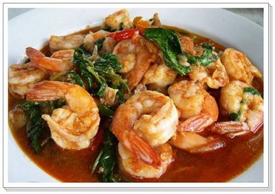 Order 7. Spicy Mint Shrimp food online from Thai Original Bbq store, Culver City on bringmethat.com