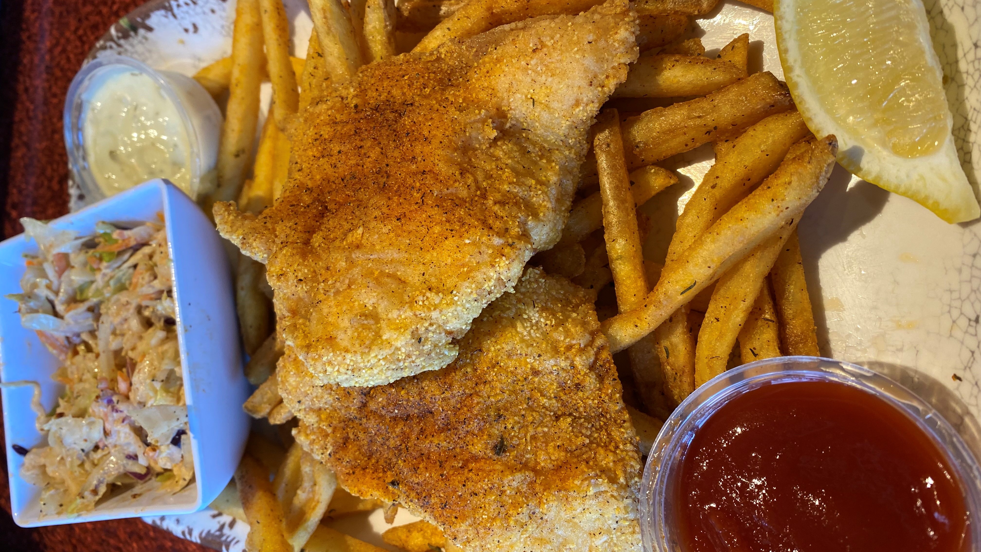 Order Catfish Platter food online from Voodoo Daddy Steam Kitchen store, Tempe on bringmethat.com