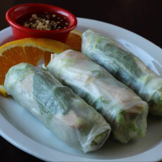 Order Spring Rolls (4 Pcs) food online from Green Leaves Vegan store, Los Angeles on bringmethat.com