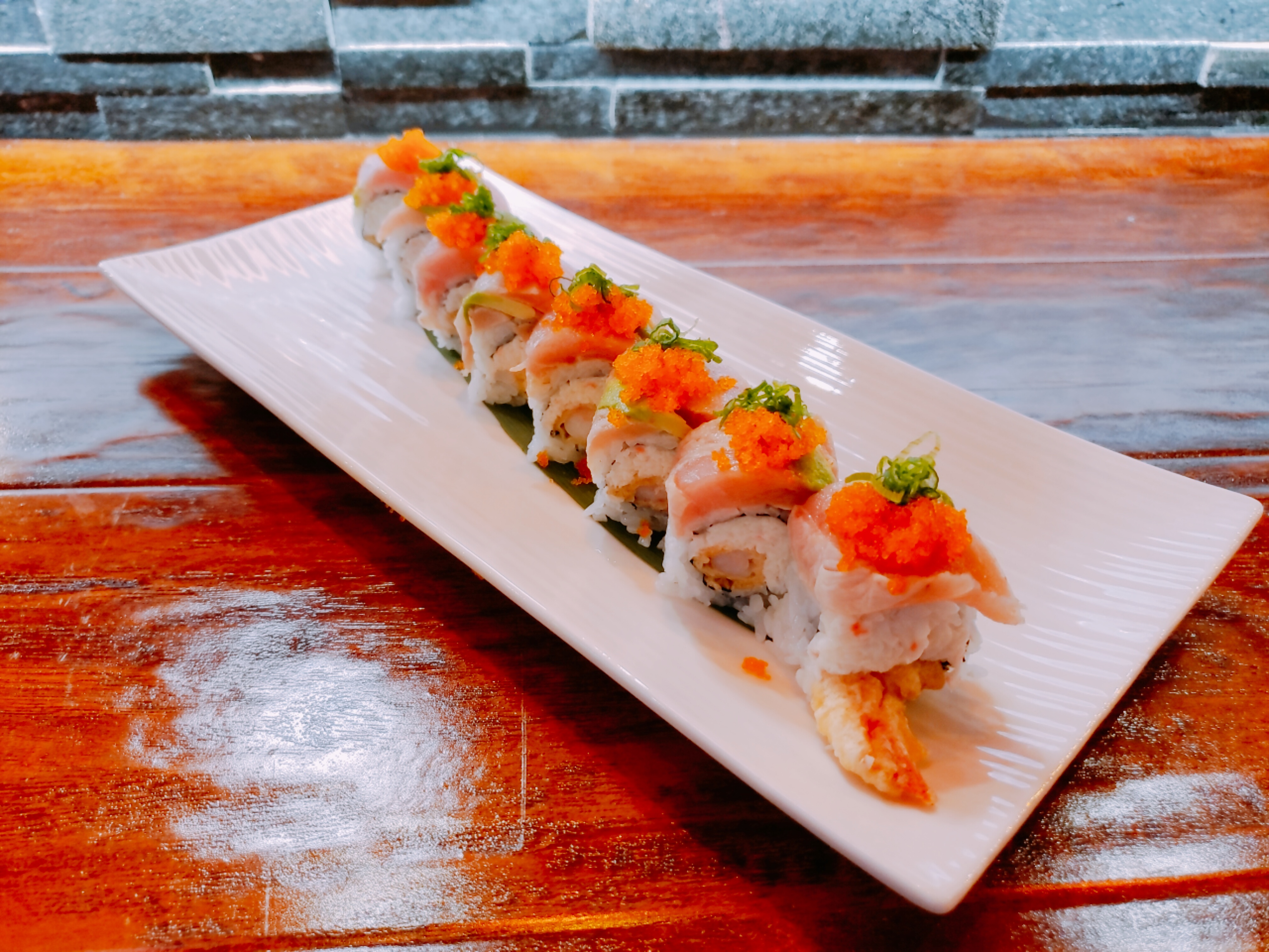 Order Albacorus Roll food online from Otay Sushi And Crab store, Chula Vista on bringmethat.com