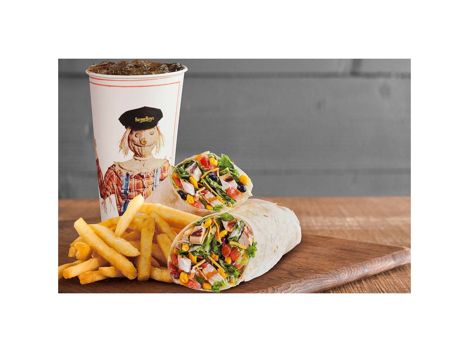 Order Southwest Chicken Wrap Combo food online from Farmer Boys store, El Centro on bringmethat.com
