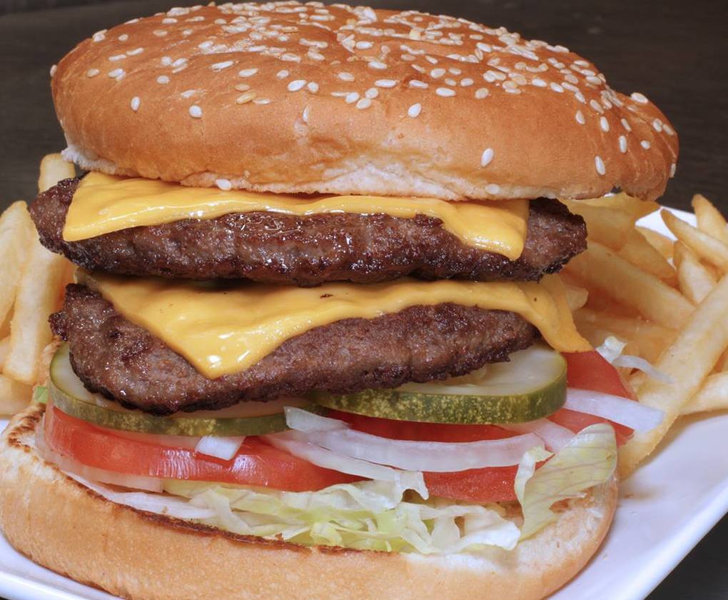 Order Double Hamburger with Cheese food online from Billyjo Subs store, Bridgeview on bringmethat.com