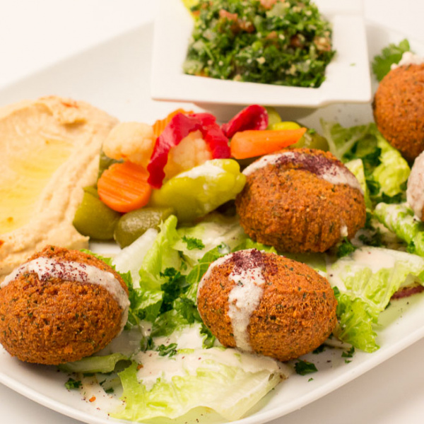 Order M11. Falafel Dinner food online from Zamani Mediterranean Grill store, Spring on bringmethat.com