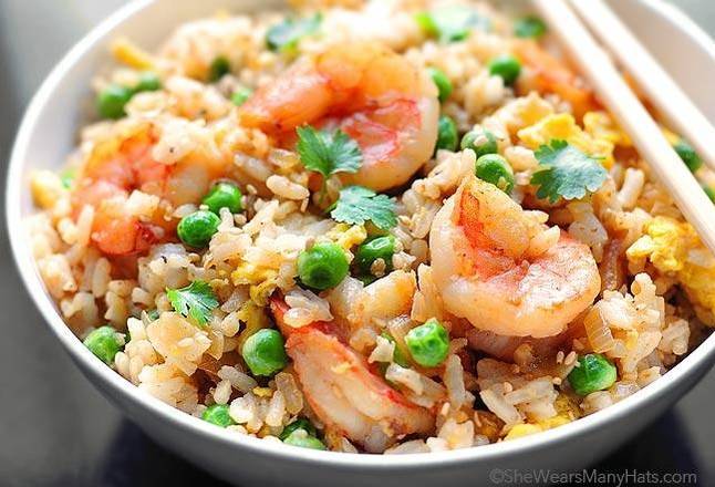 Order Shrimp Fried Rice food online from Green Leaf Restaurant store, Fairview on bringmethat.com