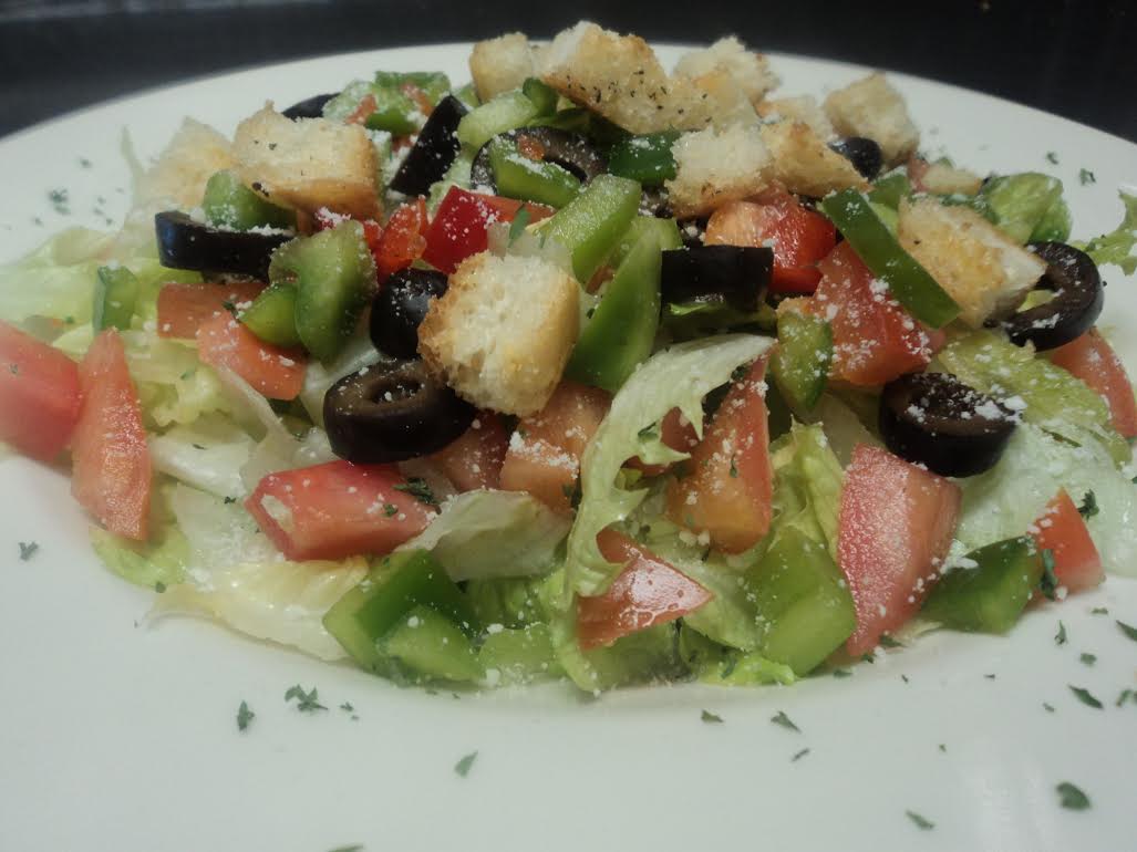 Order Garden Salad food online from Adamos pizza & catering store, Naperville on bringmethat.com