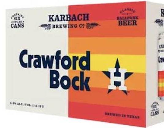 Order Karbach Crawford Bock IPA, 6pk-12oz can beer food online from Cold Spring Liquor store, Liberty Hill on bringmethat.com