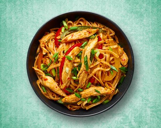 Order Wok Tossed Chicken Noodles food online from Curry Wok store, Louisville-Jefferson County on bringmethat.com