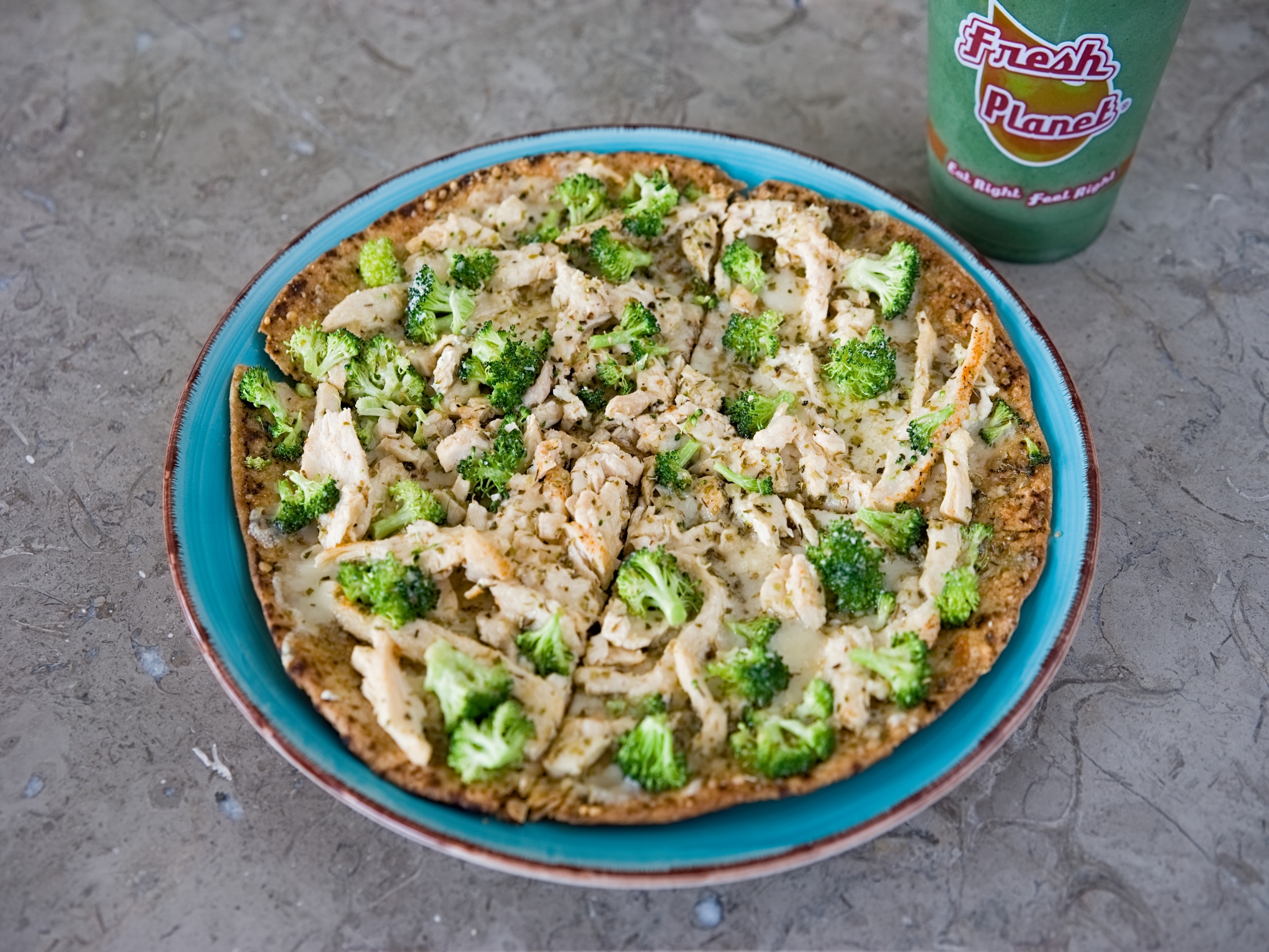 Order Chicken Broccoli Pizza food online from Fresh Planet store, Tallmadge on bringmethat.com