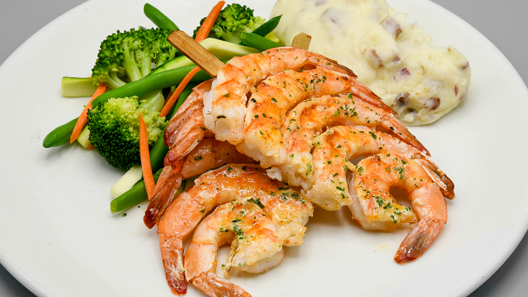 Order Broiled Shrimp food online from Mitchell's Fish Market store, Louisville on bringmethat.com