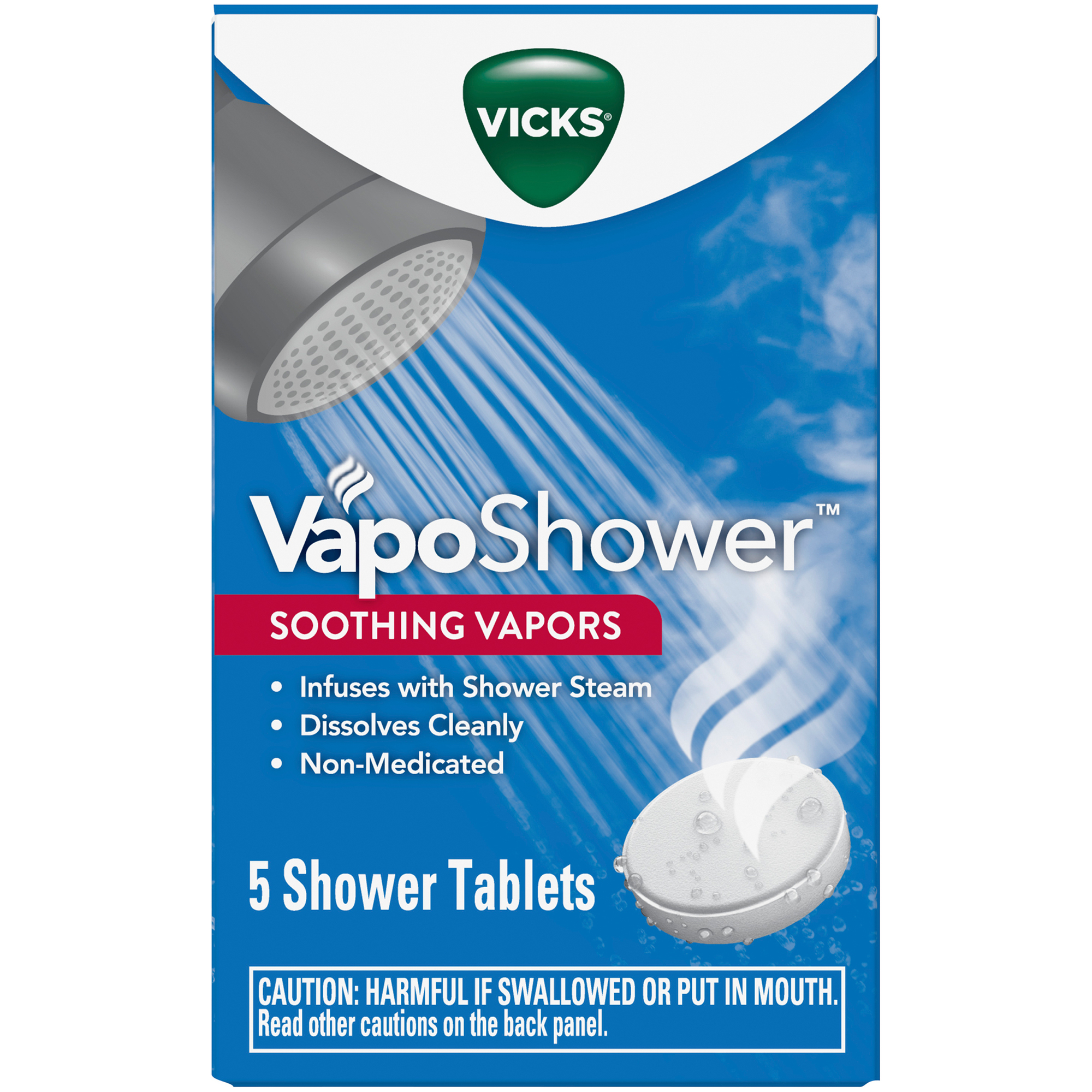 Order Vicks VapoShower Shower Tablet, Eucaplytus & Menthol - 5 ct food online from Rite Aid store, REEDLEY on bringmethat.com