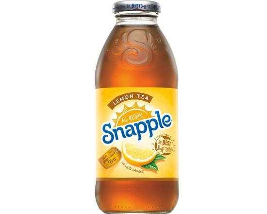 Order Snapple Lemon Iced Tea 16oz food online from BAGELS YOUR WAY store, Medford on bringmethat.com
