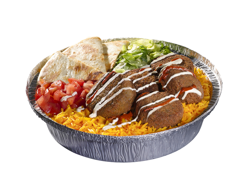 Order Falafel Platter food online from The Halal Guys store, Rowland Heights on bringmethat.com