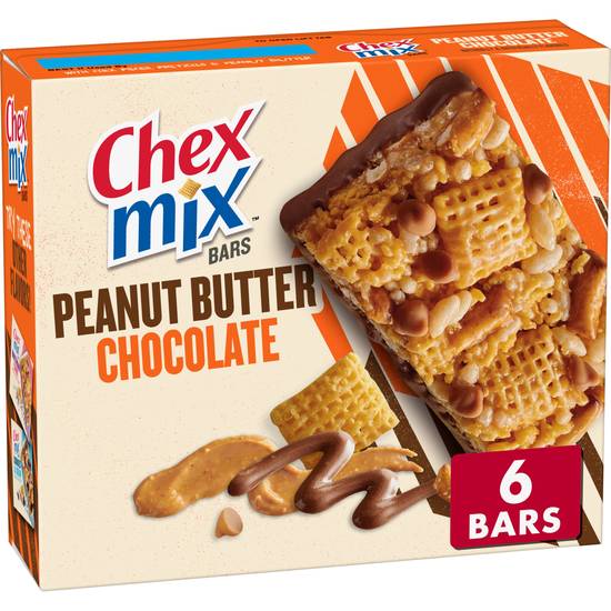Order Chex Mix Peanut Butter Chocolate Bars, 6 CT food online from CVS store, Tulsa on bringmethat.com